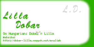 lilla dobar business card